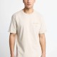 FUNKY BUDDHA FBM013-013-04 CLOUD CREAM Ανδρικό βαμβακερό t-shirt με τύπωμα