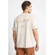 FUNKY BUDDHA FBM013-013-04 CLOUD CREAM Ανδρικό βαμβακερό t-shirt με τύπωμα