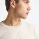FUNKY BUDDHA FBM013-013-04 CLOUD CREAM Ανδρικό βαμβακερό t-shirt με τύπωμα