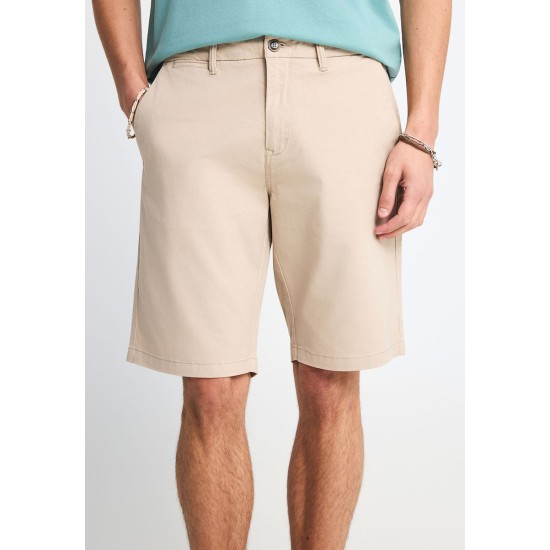 FUNKY BUDDHA FBM013-001-03 GREIGE CHINO ΒΕΡΜΟΥΔΑ