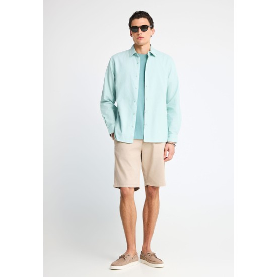 FUNKY BUDDHA FBM013-001-03 GREIGE CHINO ΒΕΡΜΟΥΔΑ