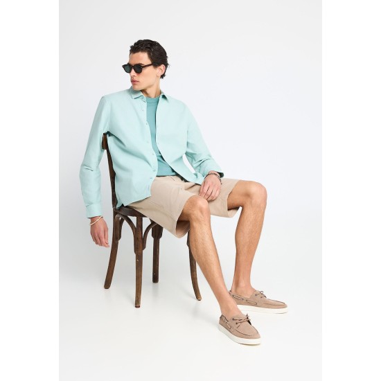 FUNKY BUDDHA FBM013-001-03 GREIGE CHINO ΒΕΡΜΟΥΔΑ