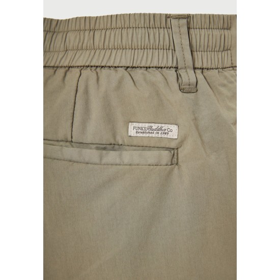 FUNKY BUDDHA FBM013-006-03 SAGE GREEN Ανδρική chino βερμούδα 