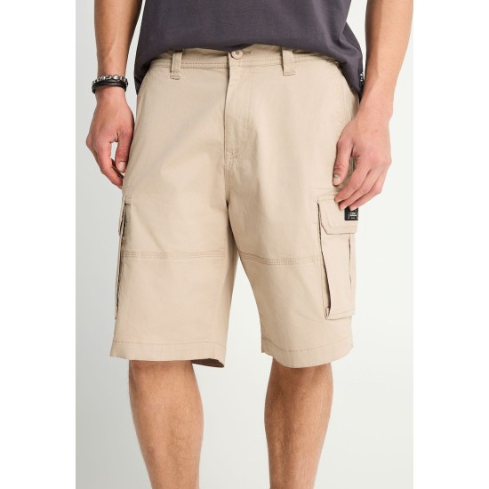 FUNKY BUDDHA FBM013-030-03 GREIGE Ανδρική cargo βερμούδα 