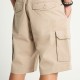 FUNKY BUDDHA FBM013-030-03 GREIGE Ανδρική cargo βερμούδα 