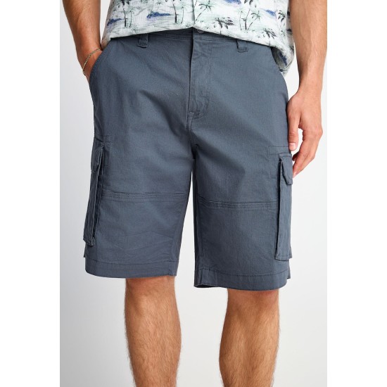 FUNKY BUDDHA FBM013-030-03 DUSTY BLUE Ανδρική cargo βερμούδα 