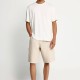 FUNKY BUDDHA FBM013-035-03 CLOUD CREAM  Ανδρική cargo βερμούδα 
