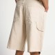 FUNKY BUDDHA FBM013-035-03 CLOUD CREAM  Ανδρική cargo βερμούδα 