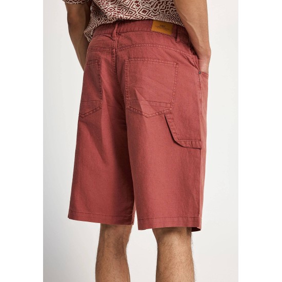 FUNKY BUDDHA FBM013-035-03 HENNA BROWN Ανδρική cargo βερμούδα 