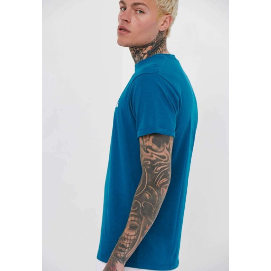 FUNKY BUDDHA FBM005-027-04 Deep Teal T-shirt
