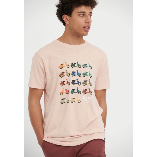 FUNKY BUDDHA FBM005-348-04 DUSTY PINK T-shirt