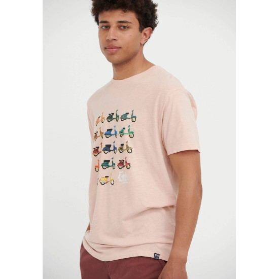 FUNKY BUDDHA FBM005-348-04 DUSTY PINK T-shirt