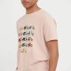 FUNKY BUDDHA FBM005-348-04 DUSTY PINK T-shirt