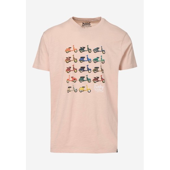 FUNKY BUDDHA FBM005-348-04 DUSTY PINK T-shirt