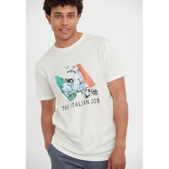 FUNKY BUDDHA FBM005-349-04 OFFWHITE T-shirt