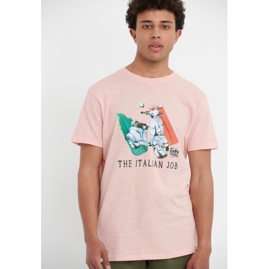 FUNKY BUDDHA FBM005-349-04 PINK T-shirt