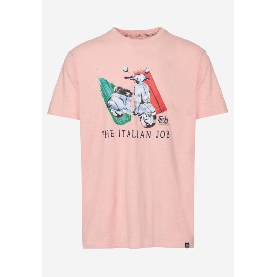 FUNKY BUDDHA FBM005-349-04 PINK T-shirt