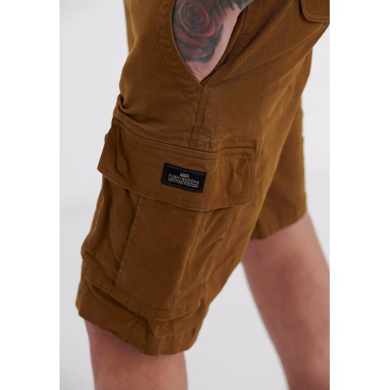 FUNKY BUDDHA FBM005-002-03 OLIVE BROWN Βερμούδα cargo