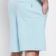 FUNKY BUDDHA FBM007-051-03 SKY BLUE Essential αθλητική βερμούδα με λογότυπο