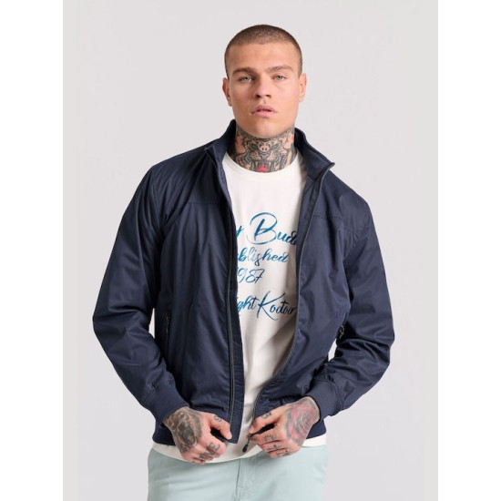 Ανδρικό Μπουφάν Bomber FUNKY BUDDHA FBM009-004-01 NAVY