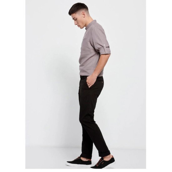 Ανδρικό chino παντελόνι FBM009-001-02 BLACK
