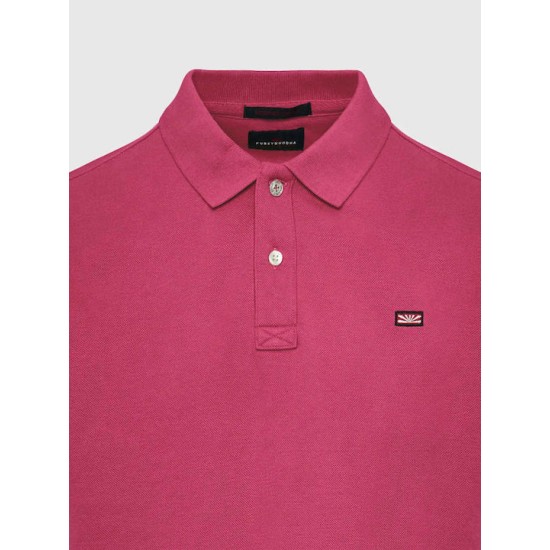 Funky Buddha Ανδρική Μπλούζα Polo FBM009-001-11 ROSE