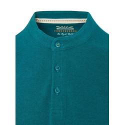FUNKY BUDDHA FBM009-008-11 TEAL MEAL πόλο με λαιμό mao