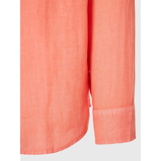 FUNKY BUDDHA FBM009-001-05 TROPICAL PEACH Essential λινό πουκάμισο