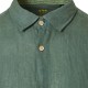 FUNKY BUDDHA FBM009-001-05 FOREST GREEN Essential λινό πουκάμισο
