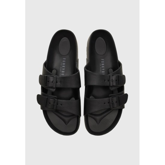 FUNKY BUDDHA FBM009-010-08 Black pool slide σαγιονάρες