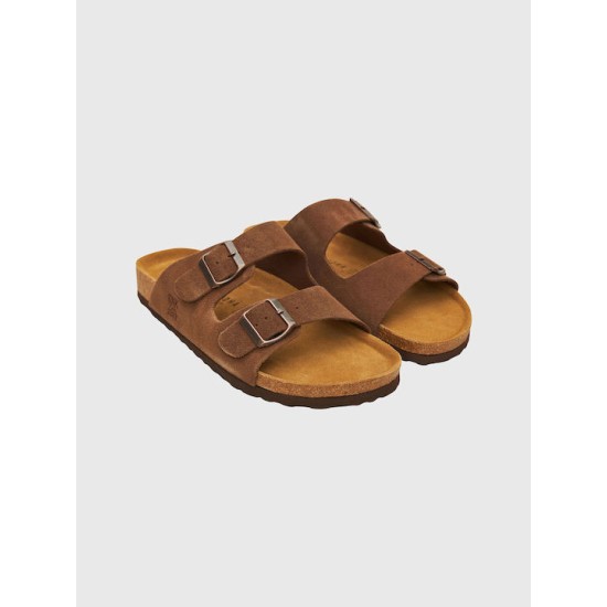 Ανδρικά καστόρινα σανδάλια FUNKY BUDDHA FBM009-002-08 BROWN