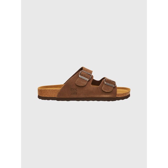 Ανδρικά καστόρινα σανδάλια FUNKY BUDDHA FBM009-002-08 BROWN