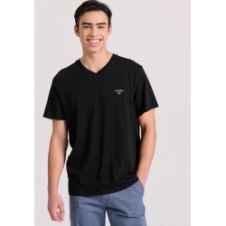 Ανδρικό T-shirt με Λαιμόκοψη Τύπου V FBM009-002-04 BLACK