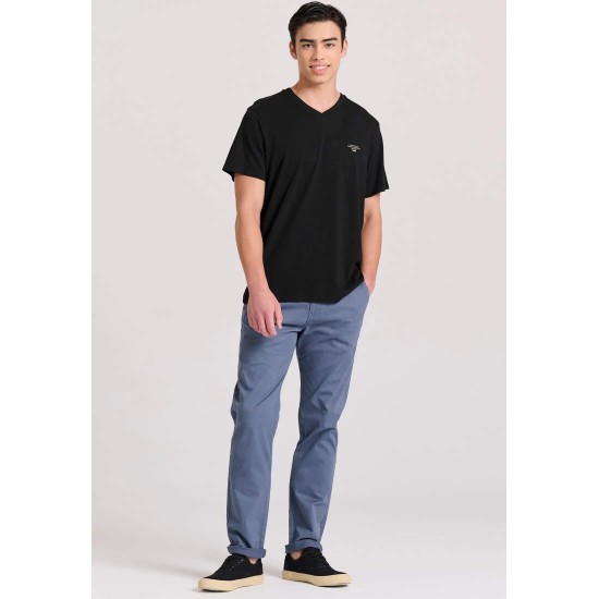 Ανδρικό T-shirt με Λαιμόκοψη Τύπου V FBM009-002-04 BLACK