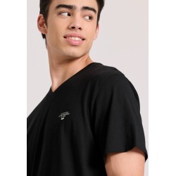 Ανδρικό T-shirt με Λαιμόκοψη Τύπου V FBM009-002-04 BLACK