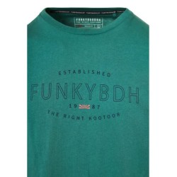 Ανδρικό  T-shirt με Funky Buddha τύπωμα FBM009-094-04 PALM LEAF
