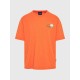 Ανδρικό Relaxed fit t-shirt με τύπωμα στην πλάτη FBM009-039-04 ORANGE
