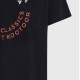 Ανδρικό T-shirt με text artwork τύπωμα στο στήθος FBM009-089-04 BLACK