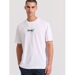 Ανδρικό T-shirt Κοντομάνικο Λευκό Funky Buddha FBM009-035-04 WHITE