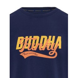 Ανδρικό  T-shirt με Funky Buddha τύπωμα FBM009-040-04 NAVY