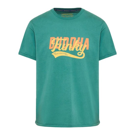 Ανδρικό  T-shirt με Funky Buddha τύπωμα FBM009-040-04 PALM LEAF