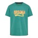 Ανδρικό  T-shirt με Funky Buddha τύπωμα FBM009-040-04 PALM LEAF