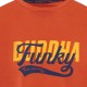 Ανδρικό  T-shirt με Funky Buddha τύπωμα FBM009-040-04 PAPRIKA