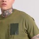 Ανδρικό T-shirt με τύπωμα στο στήθος FBM009-023-04 KHAKI