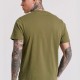 Ανδρικό T-shirt με τύπωμα στο στήθος FBM009-023-04 KHAKI