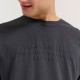  T-shirt με embossed τύπωμα στο στήθος FBM009-026-04 ANTHRACITE