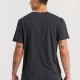  T-shirt με embossed τύπωμα στο στήθος FBM009-026-04 ANTHRACITE