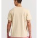  T-shirt με embossed τύπωμα στο στήθος FBM009-026-04 CREAM 