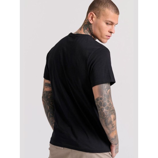 Ανδρικό t-shirt FUNKY BUDDHA FBM009-311-04 BLACK 