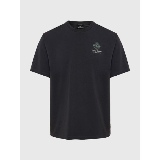 Ανδρικό T-shirt Relaxed Fit Funku Buddha fbm009-069-04 ANTHRACITE